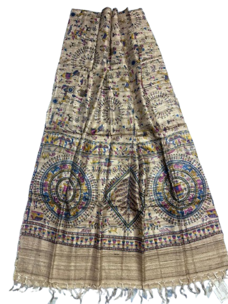 Beautiful Printed Tussar Dupatta