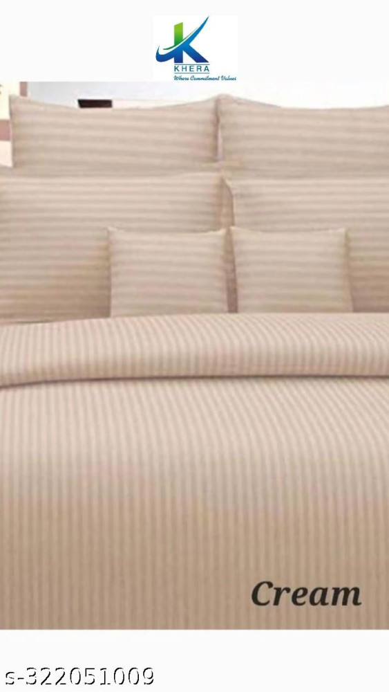 Bedcover (P) Satin Cream