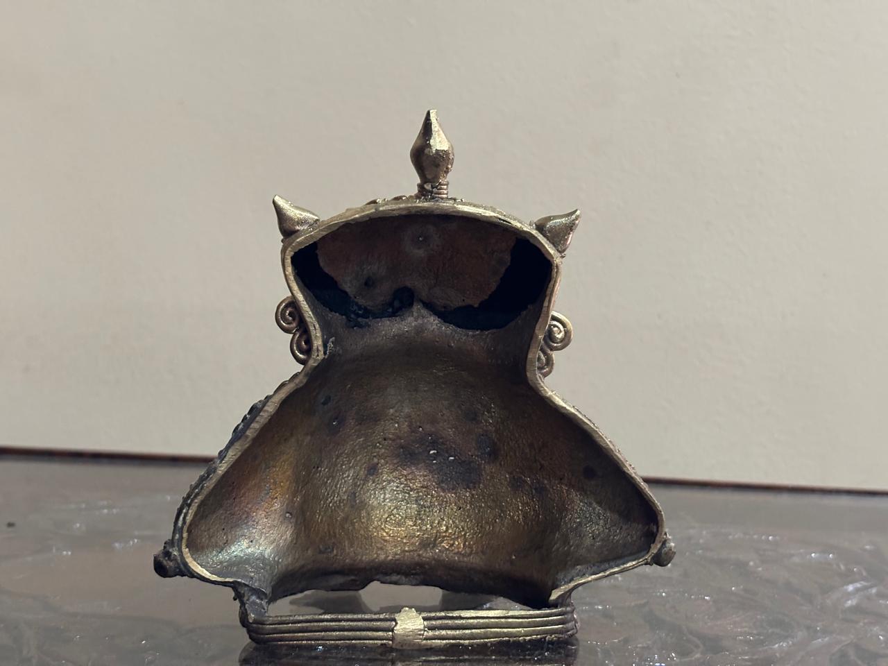 Bengal Dokra Brass Owl - 2