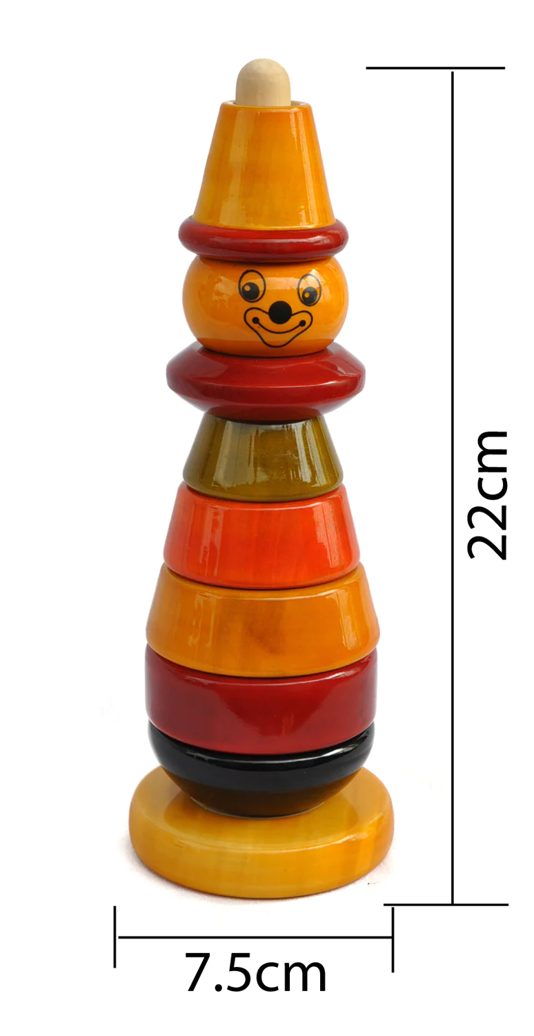 Bibbo Wooden stacking toys - 0