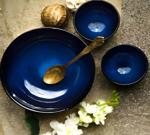 Blue Bowl Set of 3