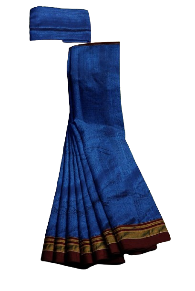 Blue Colour Ilkal Saree - 3