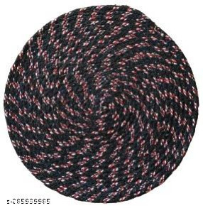 Braided Doormat Round Brown