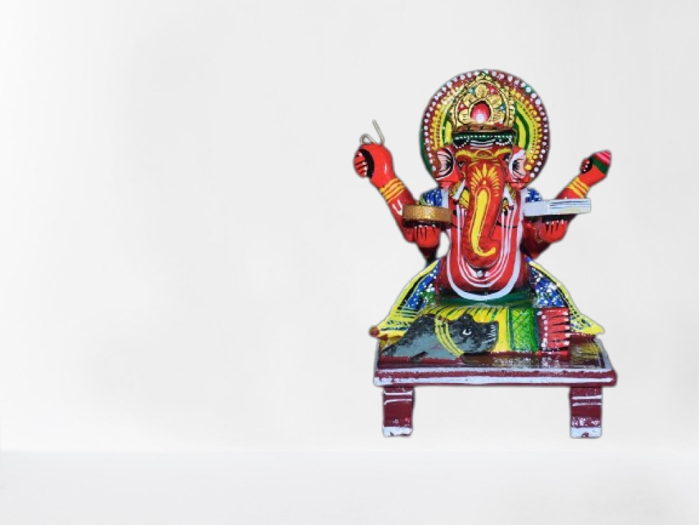 Chauki Ganesh Wooden Piece