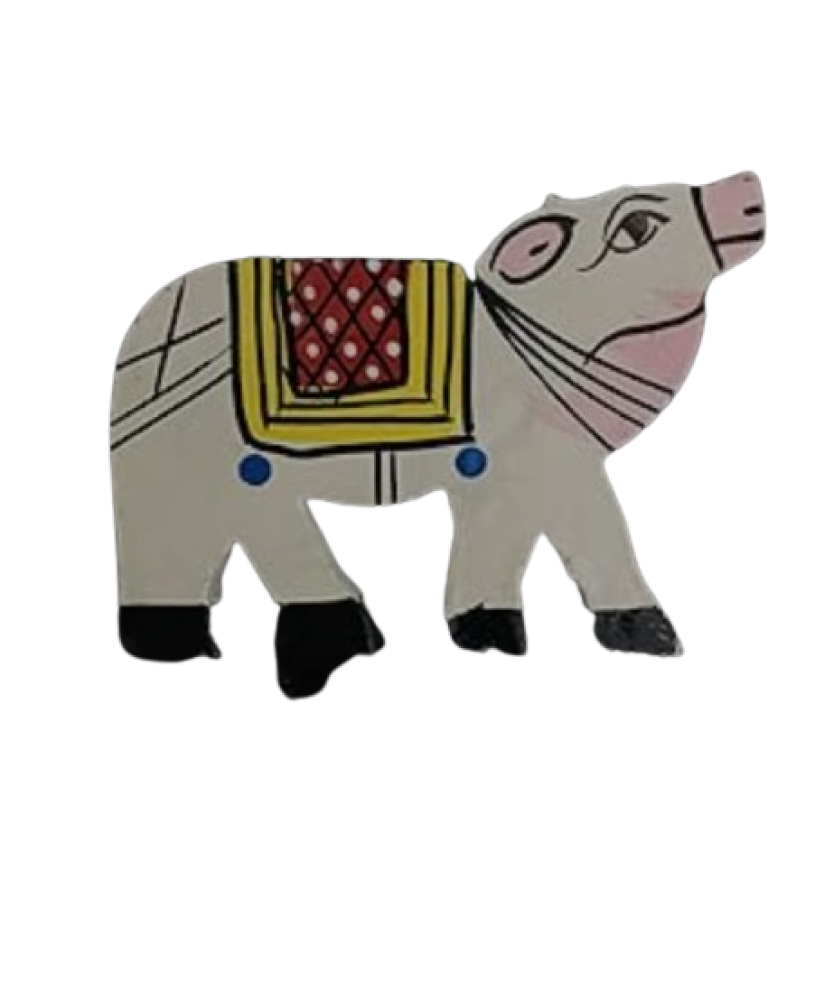 Cow Wooden Magnet Piece