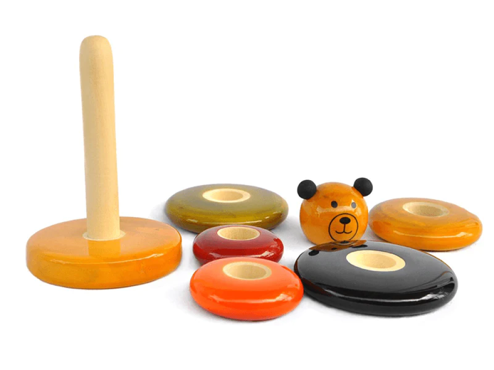 Cubby Wooden stacking toy - 0