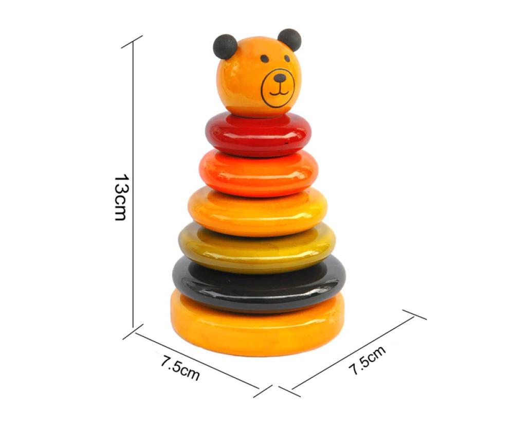 Cubby Wooden stacking toy - 3