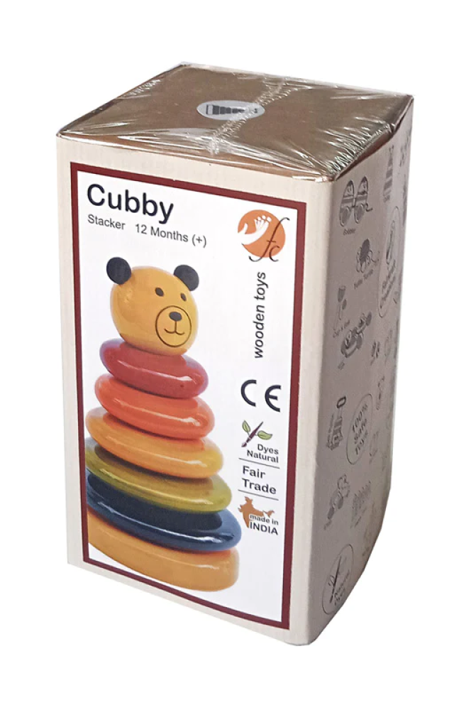 Cubby Wooden stacking toy - 4