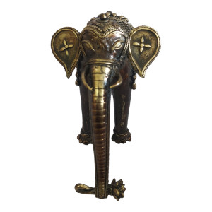 Elephant Standing Metal Craft Style 12