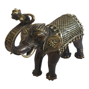 Elephant Standing Metal Craft Style 13