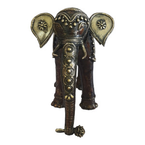 Elephant Standing Metal Craft Style 15