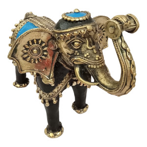 Elephant Standing Metal Craft Style 16