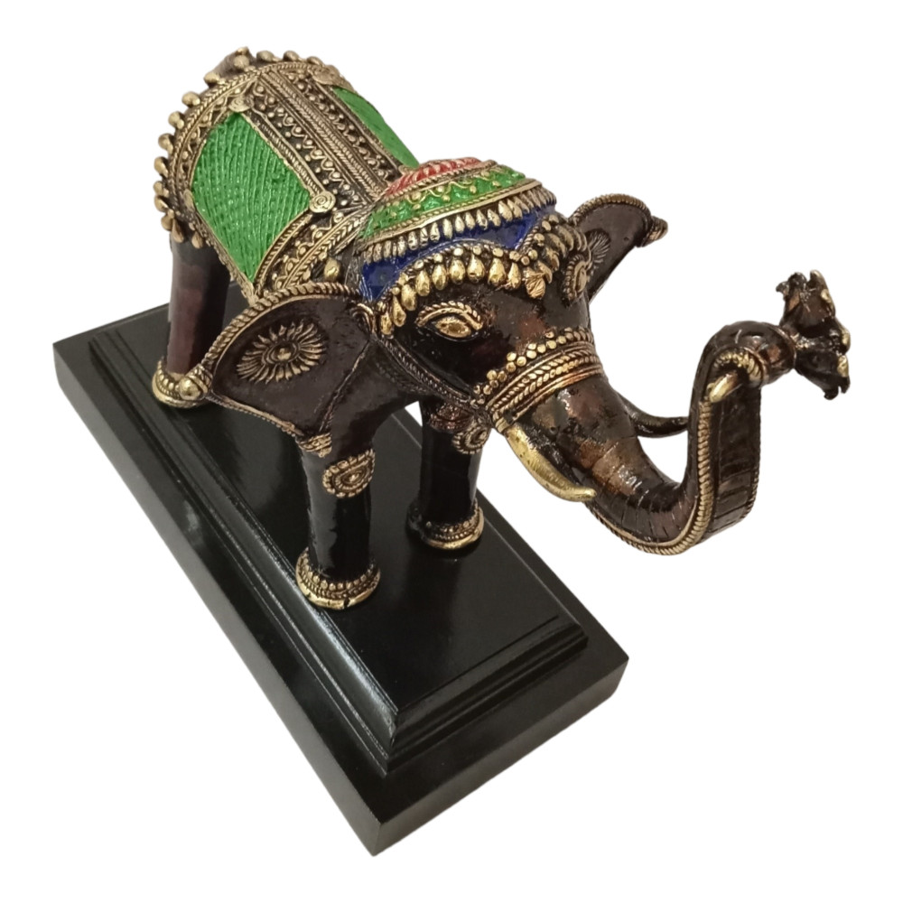 Elephant Standing Metal Craft Style 3