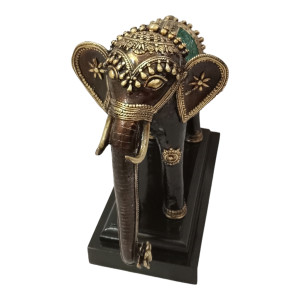 Elephant Standing Metal Craft Style 5