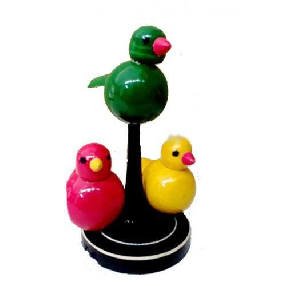 Wooden Three Birds Etikoppaka Toys