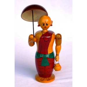 Authentic Handmade Etikoppaka Wooden Toy Of Populace Vamanudu