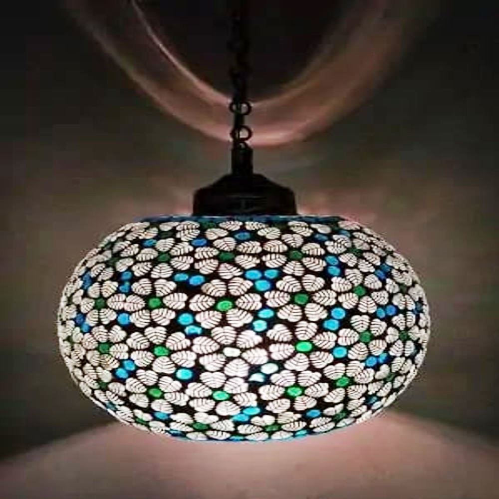 Floral Hanging Lamp - 0