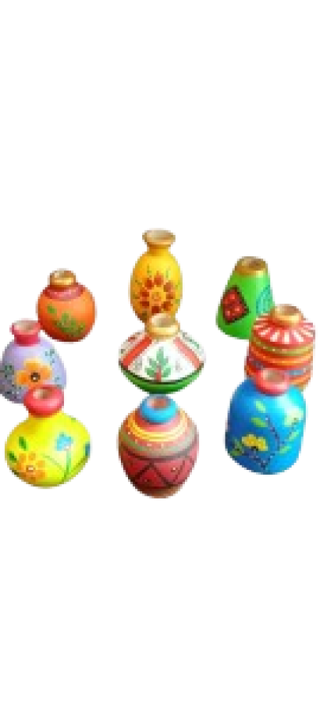 Flower Pot Wooden Set Of 9 - 0