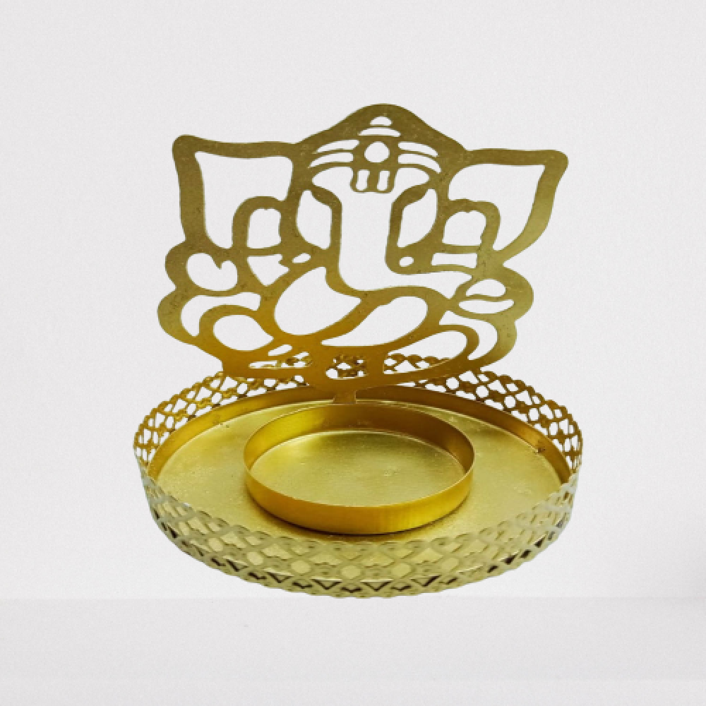 Ganeshji Iron Shadow Diya - 0