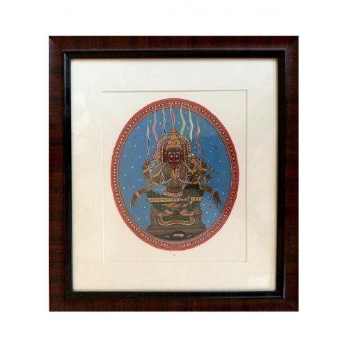 Mysore Ganjifa God Narshimha GI Tag Framed Painting