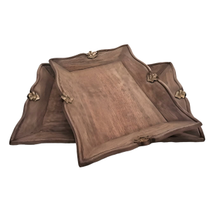 Garden Wood Tray Set Of 2