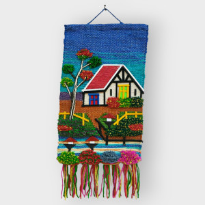 Ghazipur Handmade Jute Wall-Hanging Natural Landscape