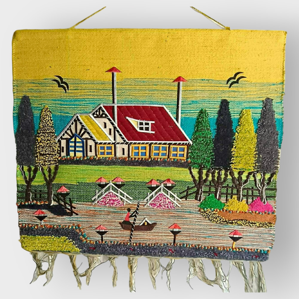 Ghazipur Handmade Jute Wall-Hanging Sweet Home