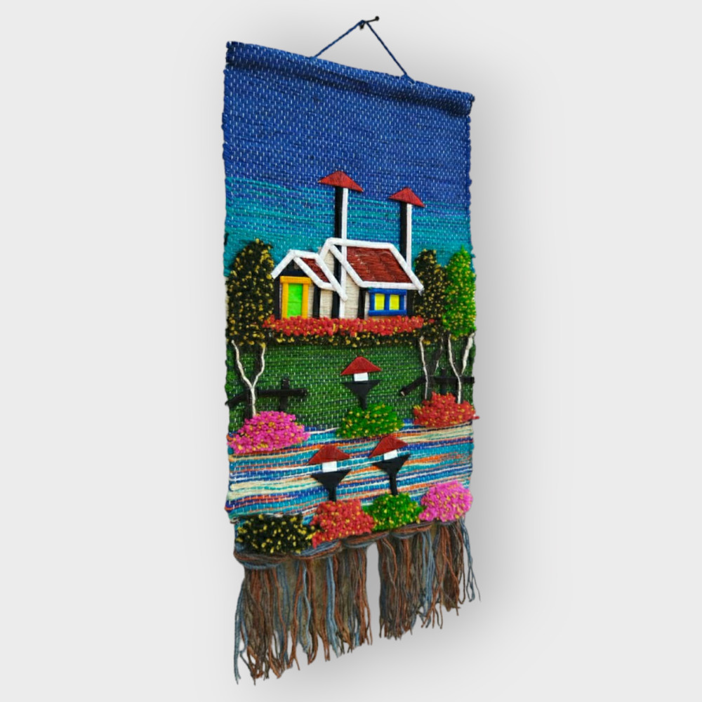 Ghazipur Handmade Jute Wall-Hanging Vertical Nature - 0