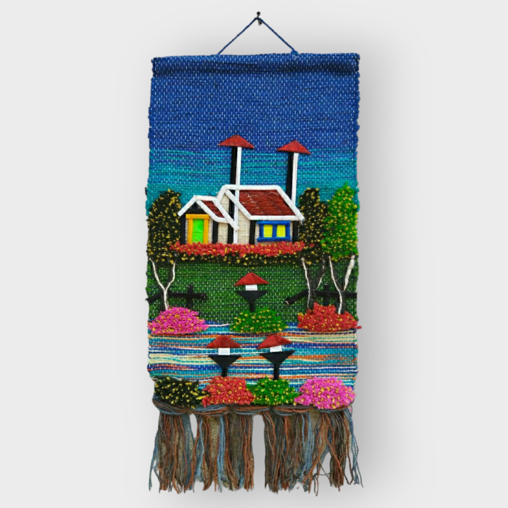 Ghazipur Handmade Jute Wall-Hanging Vertical Nature