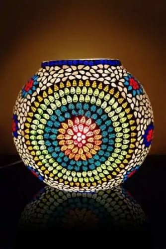 Glass Lamp Round