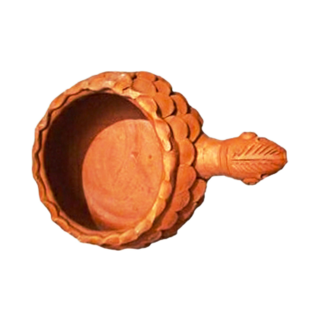 Handicraft Gorakhpur Terracotta Clay Turtle Pot For Storing Water - 1