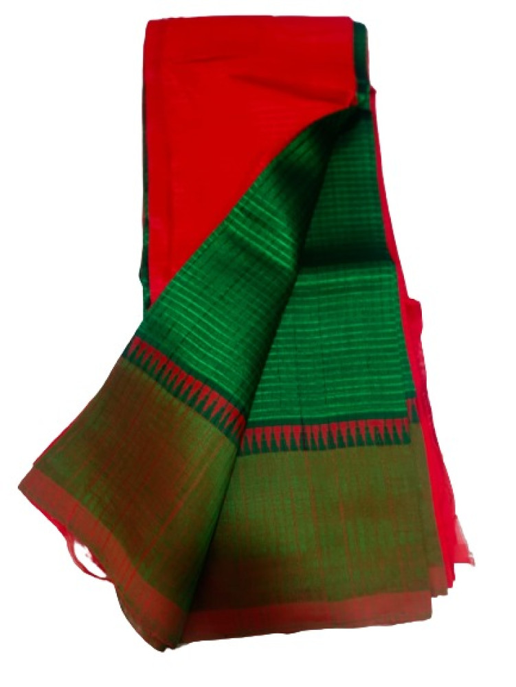 Green Mangalagiri saree