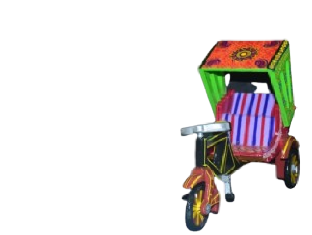 Wooden Cycle Rickshaw - 2