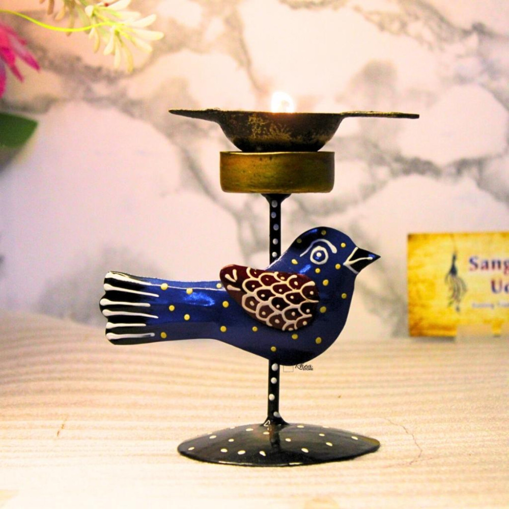 Hand Crafted Bird T Light Holder - 3