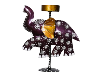 Hand Crafted Elephant T Light Holder