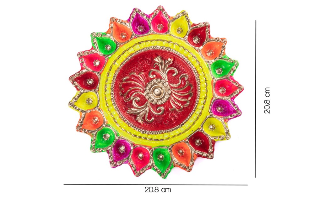 Handmade Terracotta Diwali Navaratri Diya with 21 Diya's