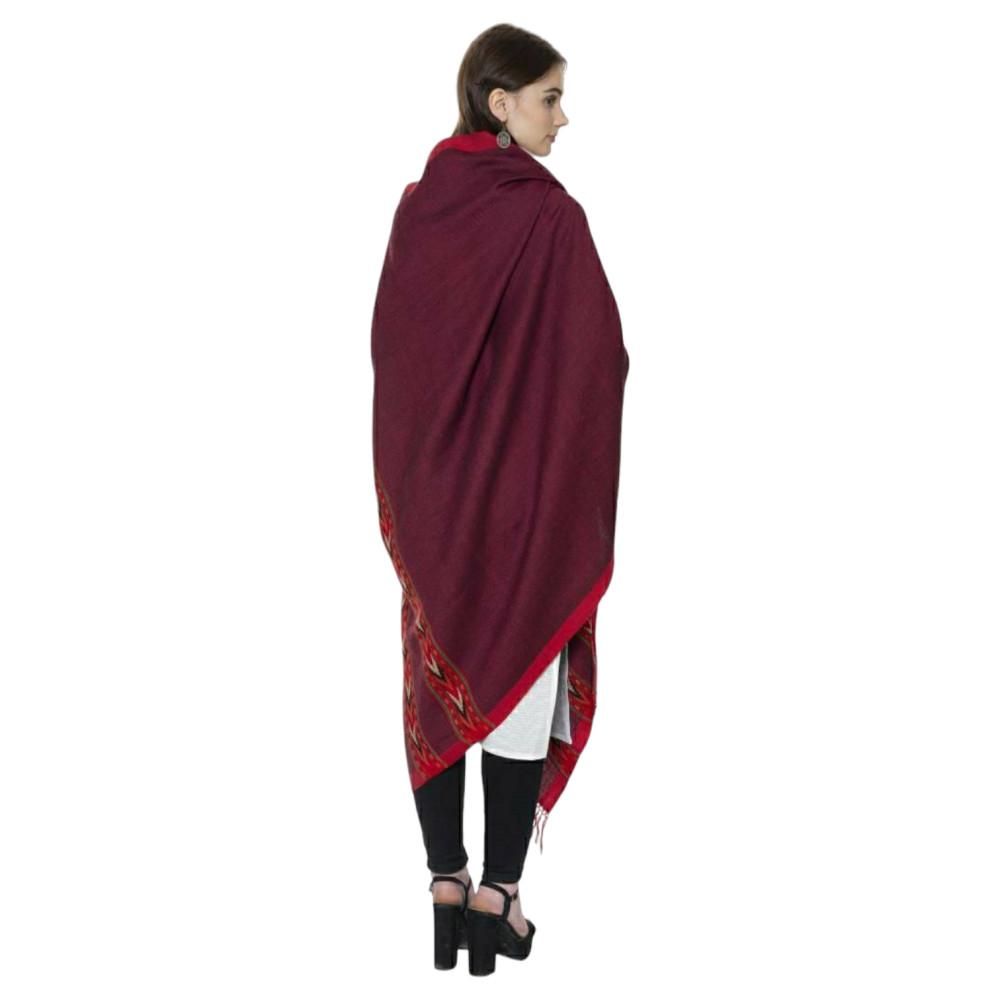 Himalayan 3 strip kathu design shawl - 1