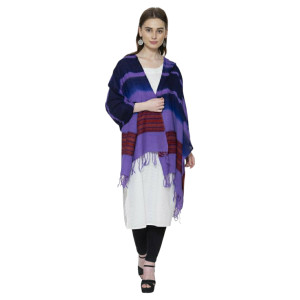 Himalayan doru design stole in tie-dye pattern