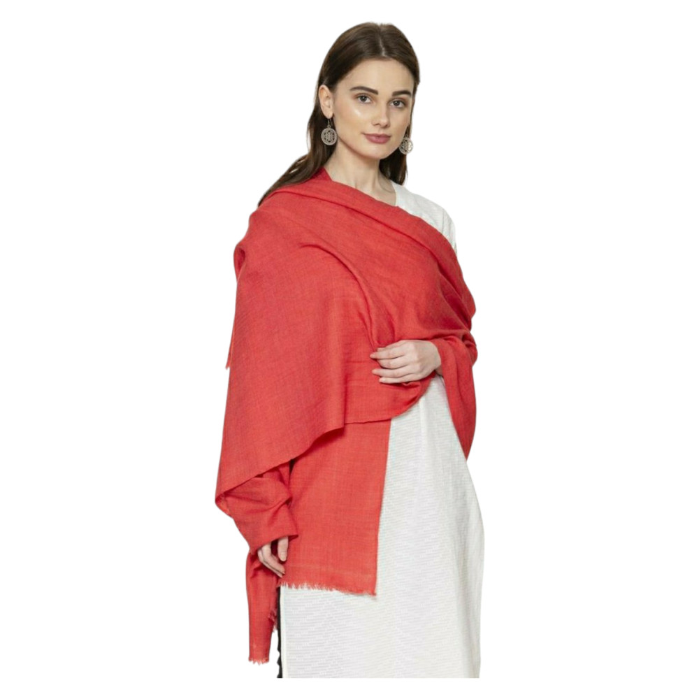 Himalayan Merino wool shawl plain - 1