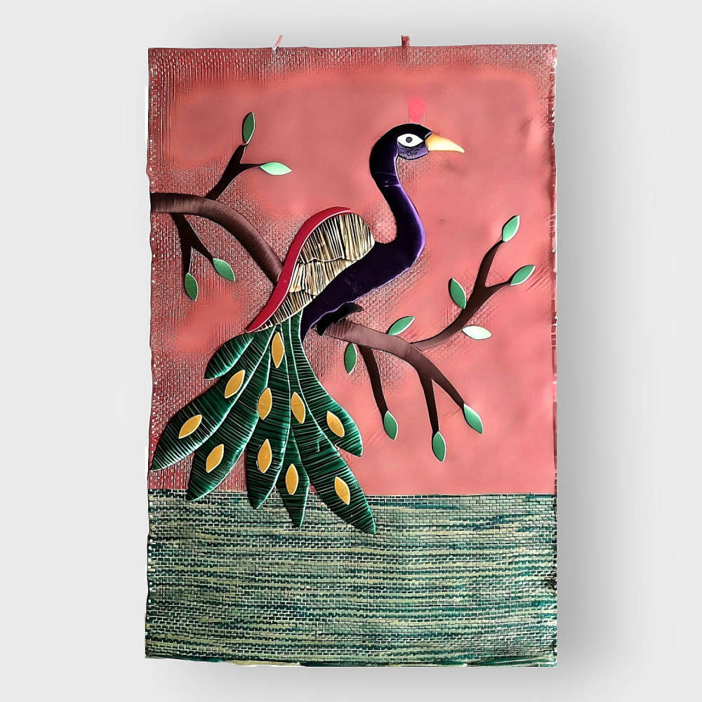 Jute Wall Hanging Peacock