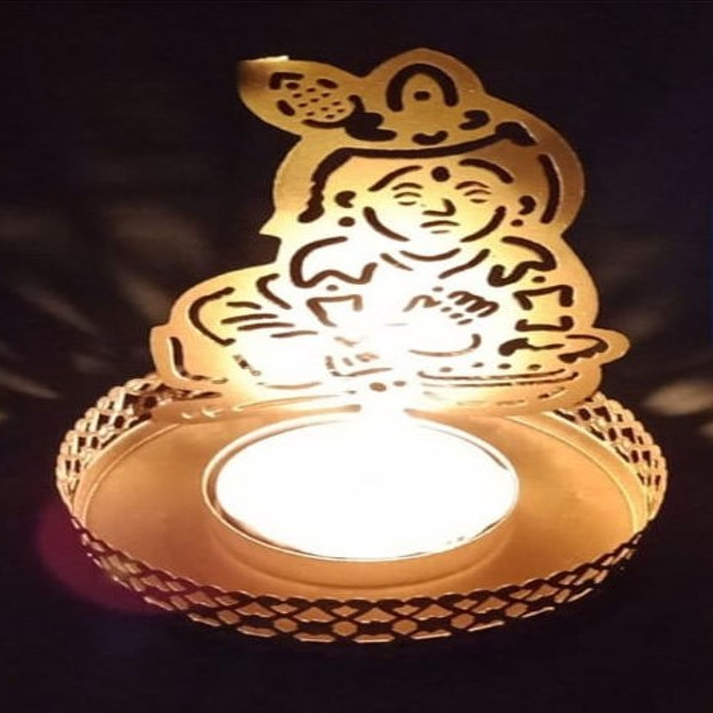 Kanha Ji Iron Shadow Diya