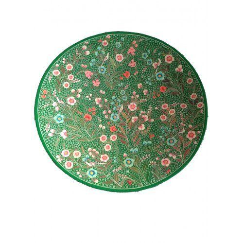 Kashmir Paper-Machie Hand Handmade Green Paper Mache Wall Hanging By ...