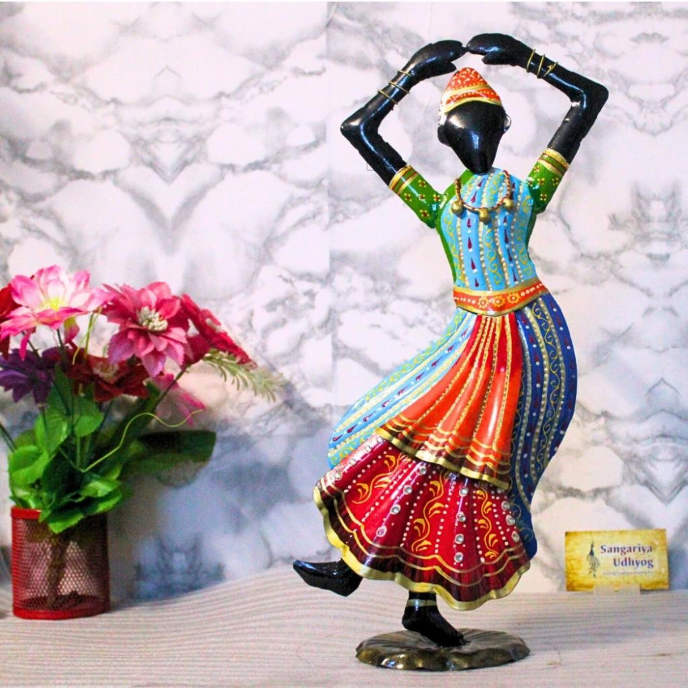 Kathak Dancing Dolls Figurine Set Of 2 - 2