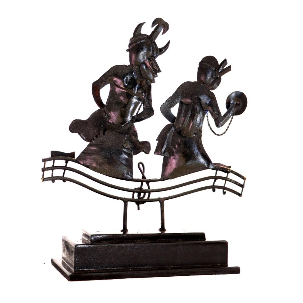 Bastar tabletop art - Dancers on melody figurine - 0