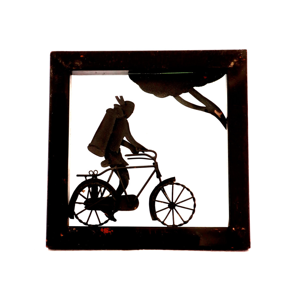 Maadia riding bicycle wall hanging - 0