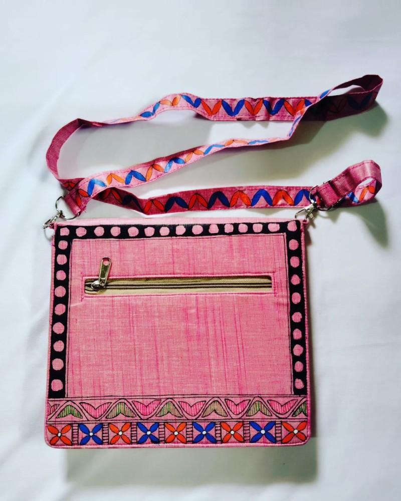 Madhubani Pink Sling Bag - 0