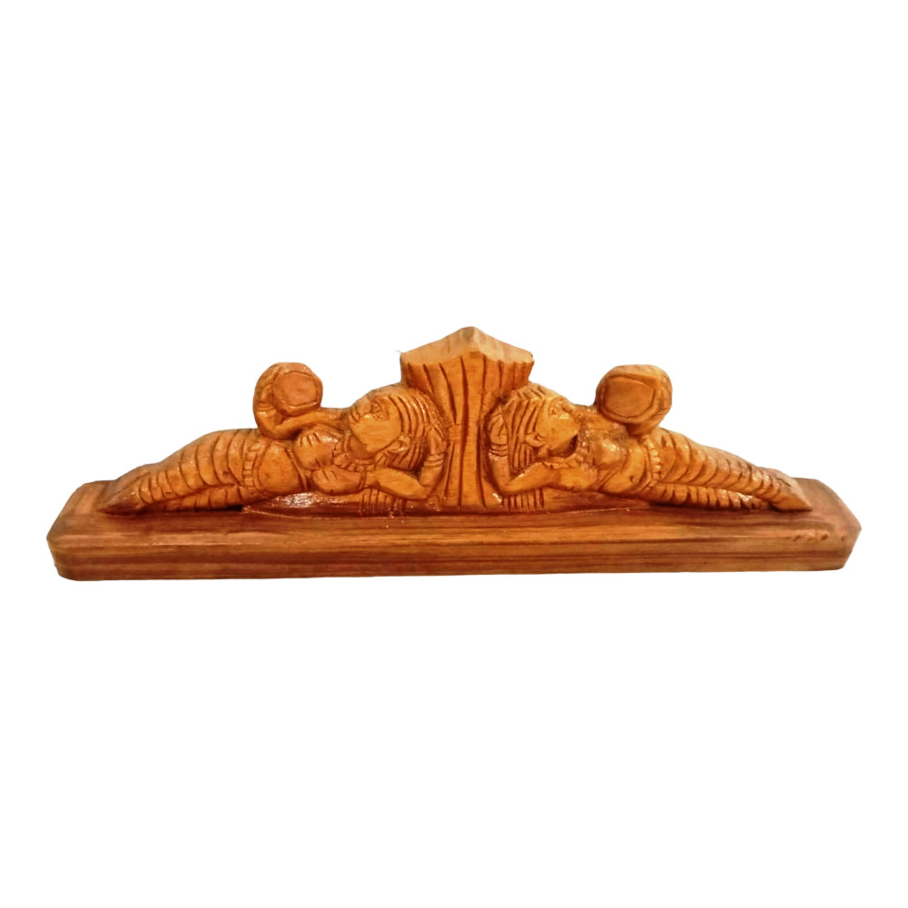 Madini Sleeping Parlal Baster Wooden Craft