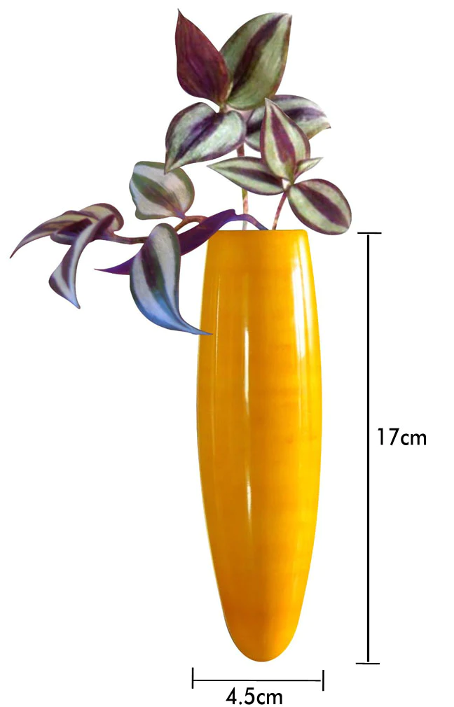 Magnetic Fridge vase - Yellow