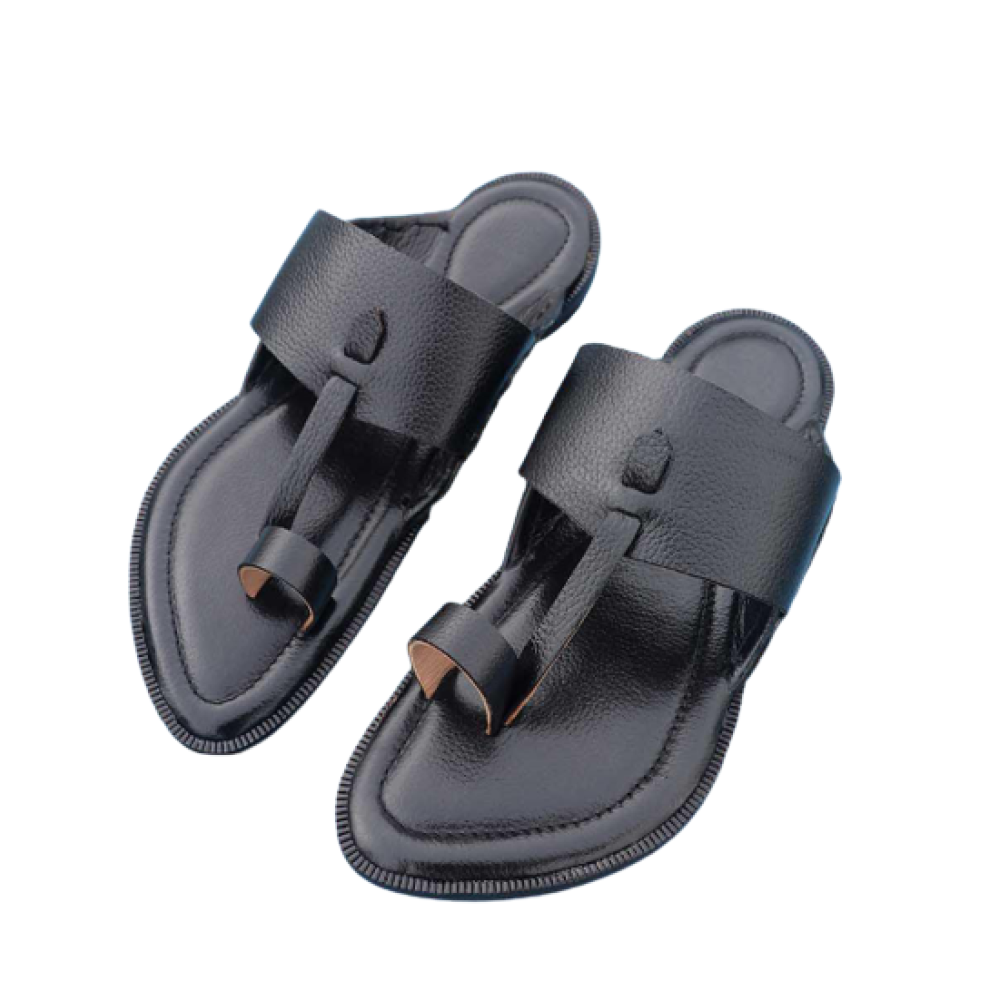 Men - Black Chappal