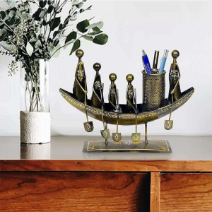 Metallic Boat Table Top Stand Décor